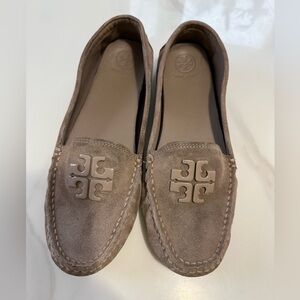 Tory Burch Women's Brown Suede Loafers